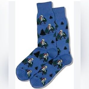 Hot Sox Crew Socks - Teal Blue Wolf / Limes / Hiker’s / Monkeys